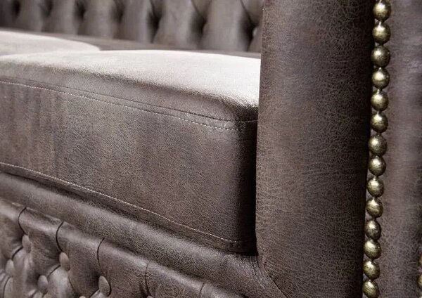 Chesterfield Oxford: Pohovka 2M Dark Brown