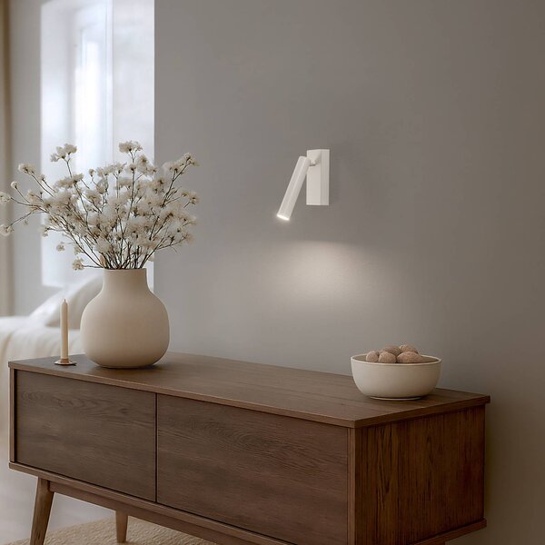 Argon LED nástěnné světlo Rulo, béžové, ocel, 3000 K, Krémová / jantar, Obývací pokoj / jídelna, kov