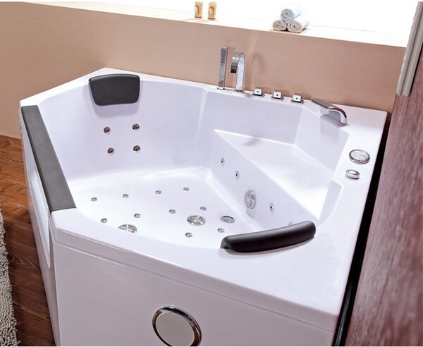 BPS-koupelny Hydromasážní vana HYD-VE643 155x155 bez ohřevu vody
