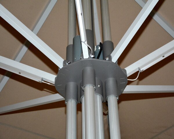 Doppler GOLIATH zahradní slunečník 500 x 500 cm bílá