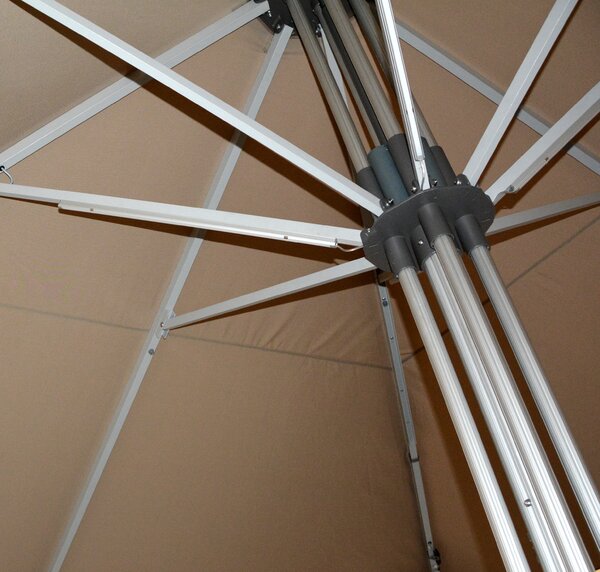 Doppler GOLIATH zahradní slunečník 500 x 500 cm bílá