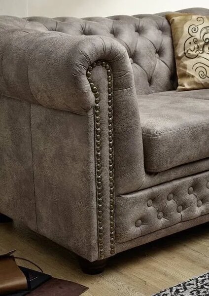 Chesterfield Oxford: Křeslo 1M Silver