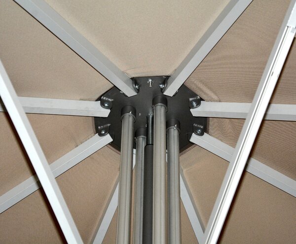 Doppler GOLIATH zahradní slunečník 500 x 500 cm bílá
