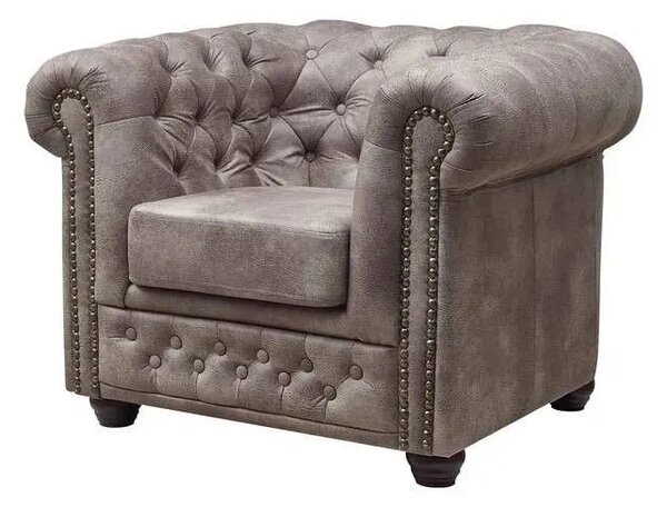 Chesterfield Oxford: Křeslo 1M Silver