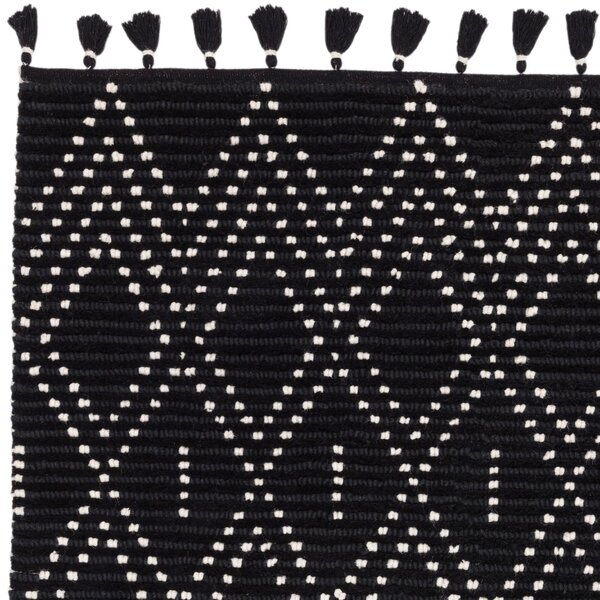 Tribeca Design Kusový koberec Livan Black Cream Diamond Rozměry: 120x170 cm