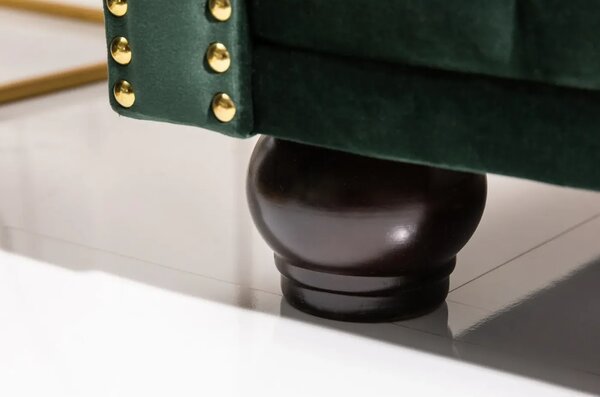 Chesterfield Oxford: Křeslo 1M dark green forest