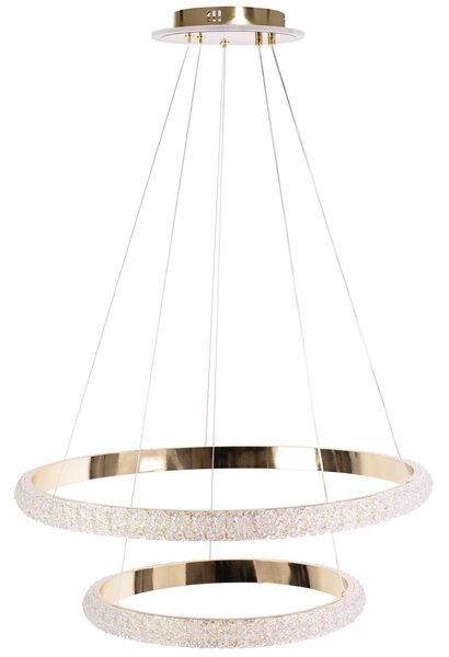 Toolight Toolight, LED závěsné osvětlení 63cm, 80W, G045-2CP, zlatá, OSW-06313