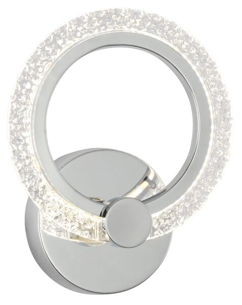 Toolight Toolight, LED nástěnné svítidlo 22x19cm, 8W, 3000K, LHJ067-W, chromová, OSW-60035