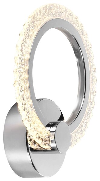 Toolight Toolight, LED nástěnné svítidlo 22x19cm, 8W, 3000K, LHJ067-W, chromová, OSW-60035