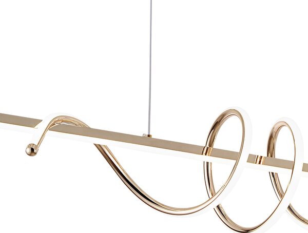 Toolight Toolight, LED závěsné svítidlo 100cm, 70W, 4500lm, G065-CP, zlatá, OSW-08698