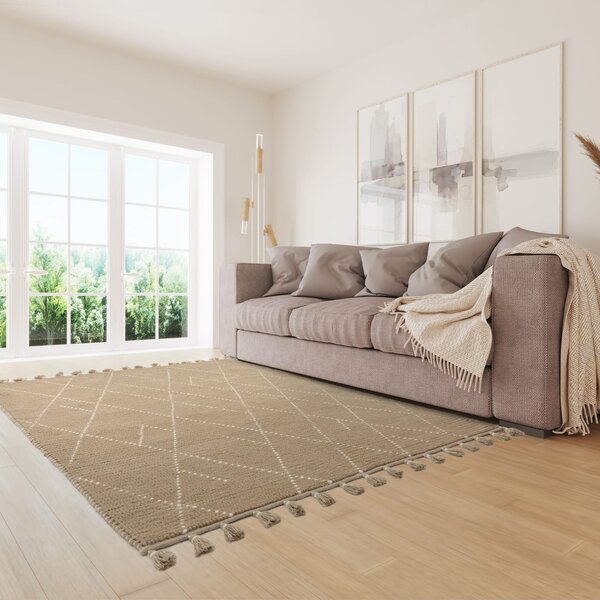 Tribeca Design Kusový koberec Livan Sand Cream Linear Rozměry: 120x170 cm