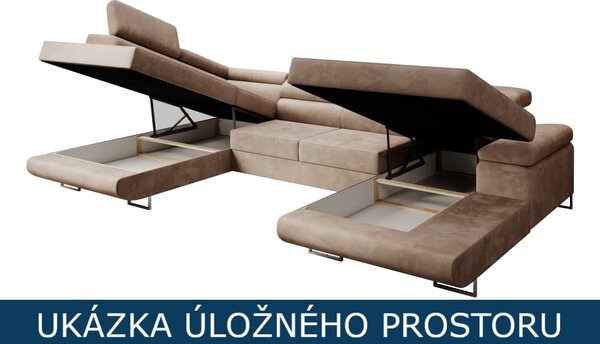 Rozkládací sedací souprava do U Ruby - Kronos 09 Varianta: Levá