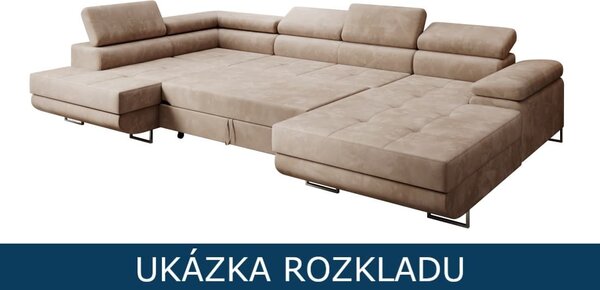 Rozkládací sedací souprava do U Ruby - Kronos 09 Varianta: Levá