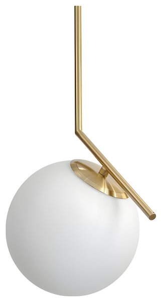 Toolight Toolight, stropní lampa skleněná koule z bílého zlata 1xE27, G106-1W, zlatá-bílá, OSW-09731
