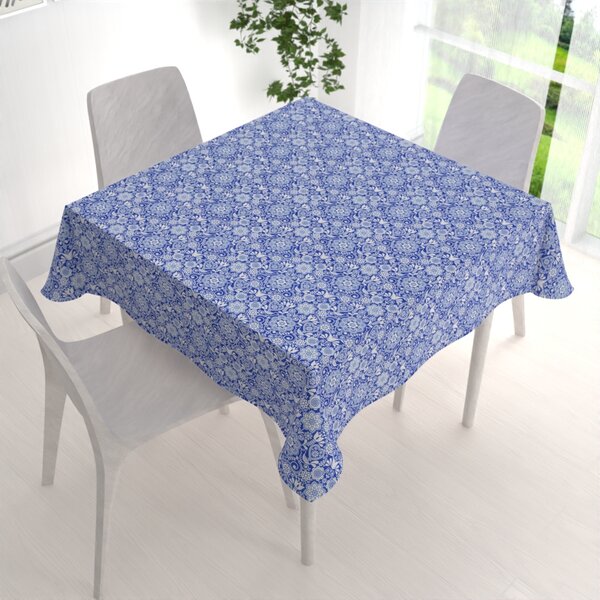 Biante Dekorační čtvercový ubrus PML-100 Modro-bílý lidový ornament 40x40 cm