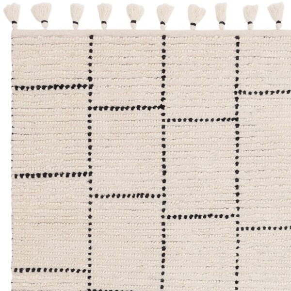 Tribeca Design Kusový koberec Livan Cream Black Tile Rozměry: 120x170 cm
