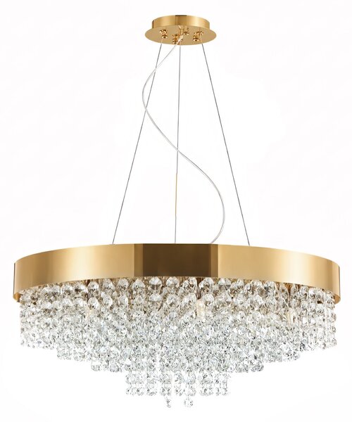Toolight Toolight, stropní svítidlo 60cm, 16xG9, APP1787-16CP, zlatá, OSW-04058