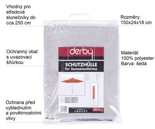 Derby Basic - ochranný obal pro středové slunečníky do 250 cm