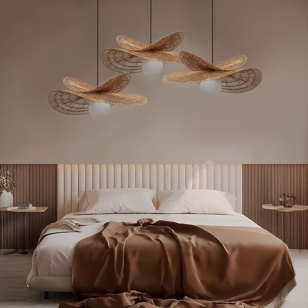 Toolight Toolight, závěsné svítidlo BOHO 50cm, 1xE27, APP1737-1CP, přírodní hnědá-černá, OSW-06060