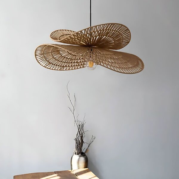 Toolight Toolight, závěsné svítidlo BOHO 50cm, 1xE27, APP1737-1CP, přírodní hnědá-černá, OSW-06060