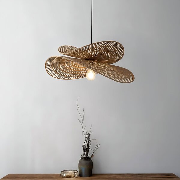 Toolight Toolight, závěsné svítidlo BOHO 50cm, 1xE27, APP1737-1CP, přírodní hnědá-černá, OSW-06060