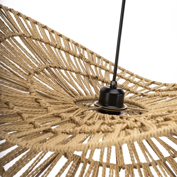 Toolight Toolight, závěsné svítidlo BOHO 50cm, 1xE27, APP1737-1CP, přírodní hnědá-černá, OSW-06060
