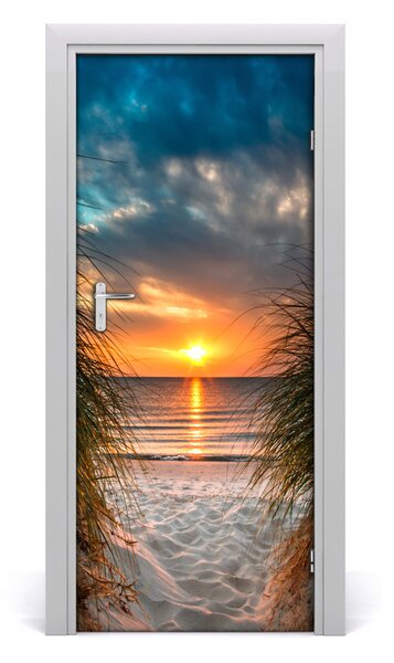 Fototapeta na dveře západ slunce moře 75x205 cm