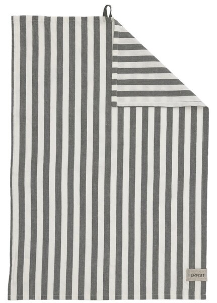ERNST Bavlněná utěrka Wide Stripes - Green EF460