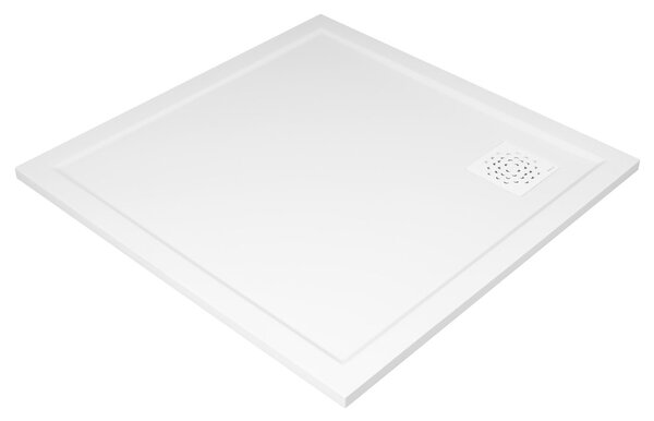 Gelco Gelco, XENA sprchová vanička z litého mramoru, čtverec 90x90cm, bílá, HX009
