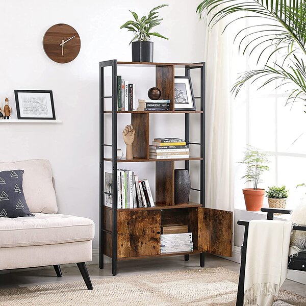 SONGMICS Multifunkční regál se skříňkou industriální 74 x 155cm