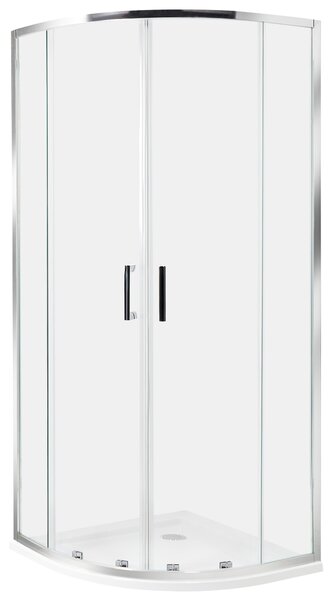 Sprcha JUKATAN 80 x 80 x 185 cm Stříbrná