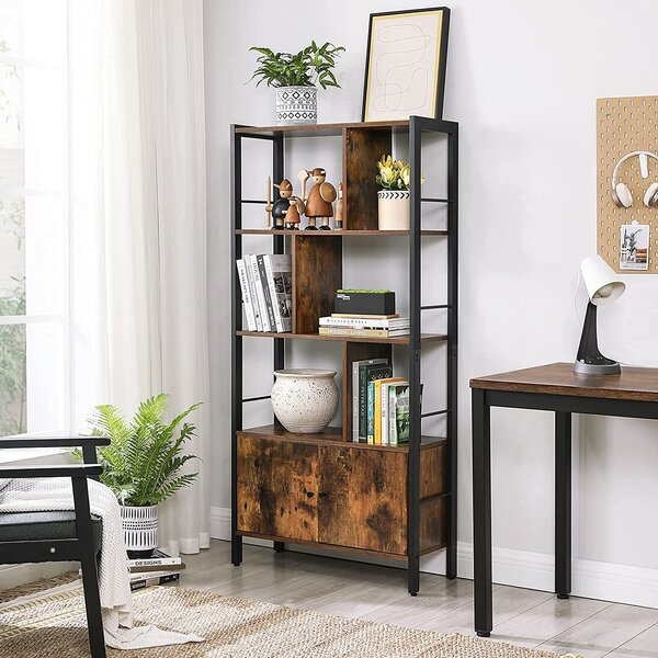 SONGMICS Multifunkční regál se skříňkou industriální 74 x 155cm