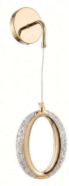 Toolight Toolight, LED nástěnné svítidlo G175-W, zlatá lesklá, OSW-07819