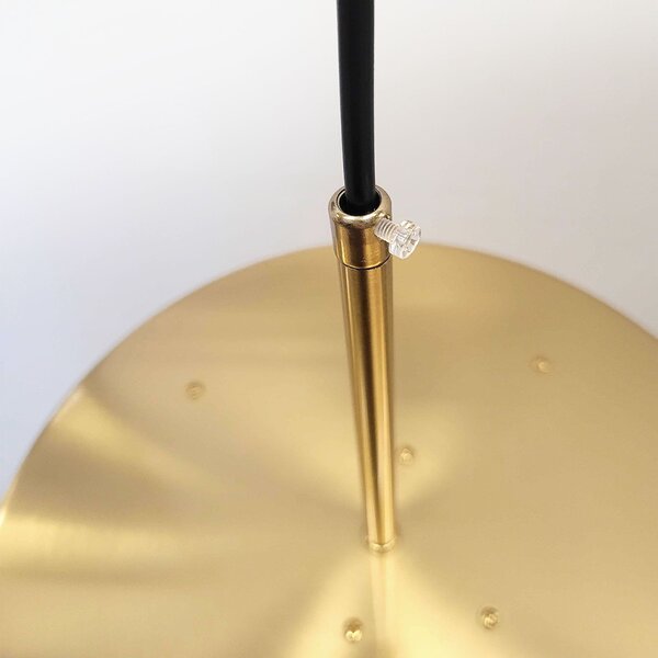 Toolight Toolight, LED závěsné osvětlení 30cm, 24W, APP1687-1CP, zlatá matná, OSW-06546