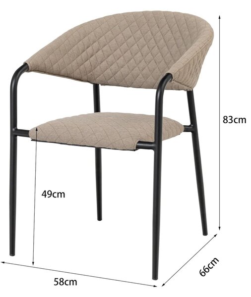 Doppler MELIA LIKA-TEX® zahradní křeslo mocca Doppler