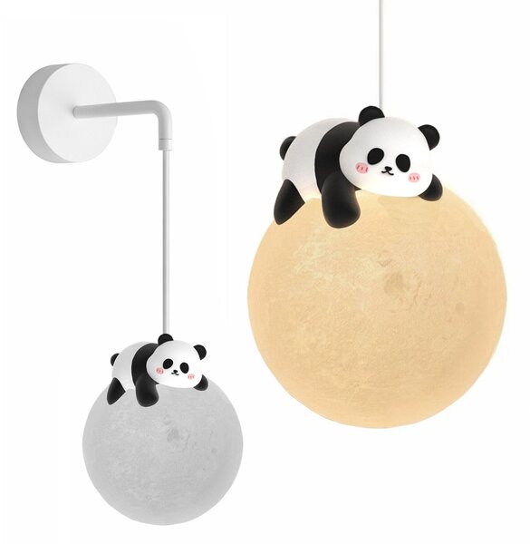 Toolight Toolight, nástěnné svítidlo PANDA G163-1W, černá-bílá, OSW-07803
