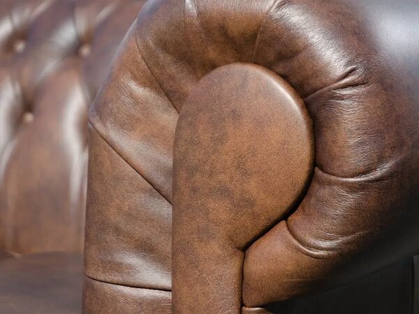Chesterfield Windsor High: Kožené křeslo 1M zvýšené