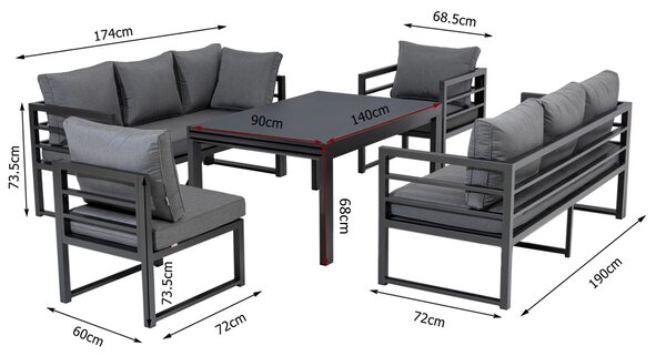 Doppler SAN REMO LIKA-TEX® zahradní sedací souprava