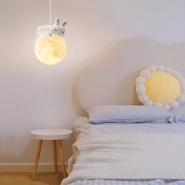 Toolight Toolight, stropní svítidlo "spící zajíček na měsíci", G164-1CP, OSW-07804