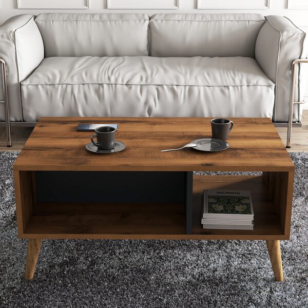 Konferenční stolek Essex (Ořech + Antracit). Akce -28%