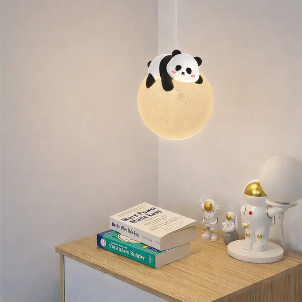 Toolight Toolight, závěsné svítidlo PANDA G162-1CP, černá-bílá, OSW-07801