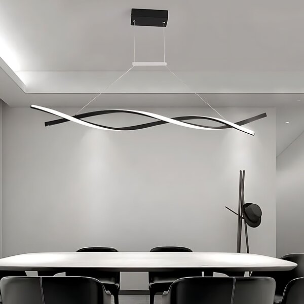 Toolight Závěsné LED osvětlení Modern Spiral D100 LHJ020-CP černé
