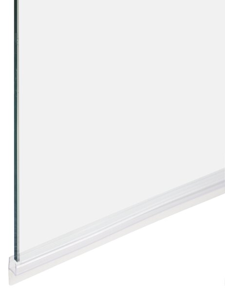 Vanová zástěna LAPAN 140 x 80 cm Stříbrná