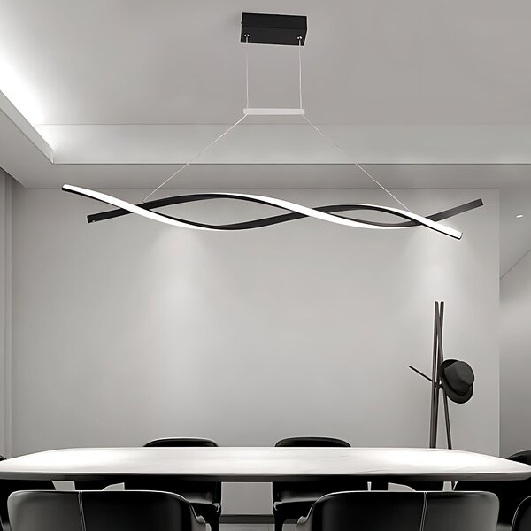 Toolight Závěsné LED osvětlení Modern Spiral D100 LHJ020-CP černé
