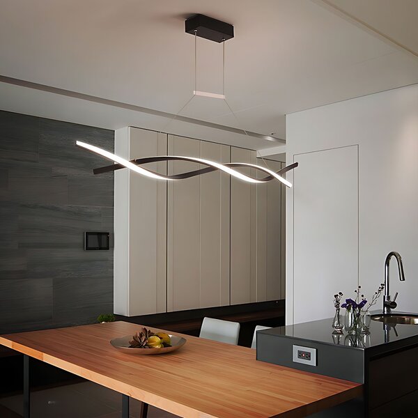 Toolight Závěsné LED osvětlení Modern Spiral D100 LHJ020-CP černé