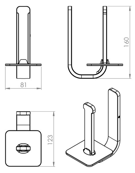 Gedy Gedy, OUTLINE držák náhradního toaletního papíru, chrom, 3224213