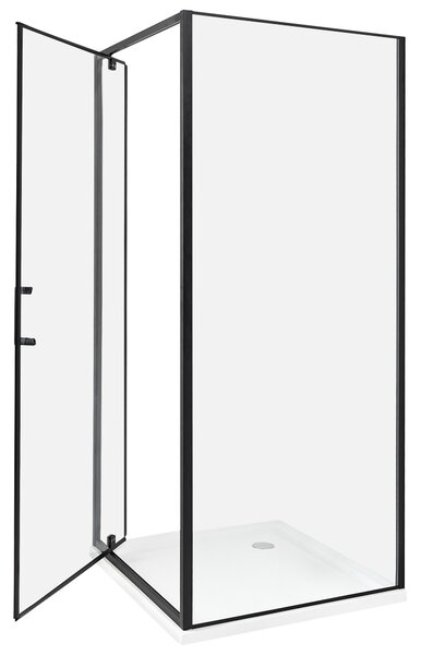 Sprcha DARLI 80 x 80 x 185 cm Černá