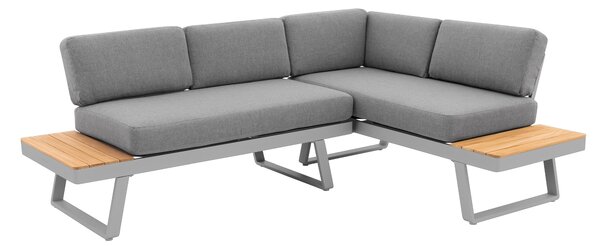 Doppler EXPERT PLUS AVERSA TEAK zahradní sedací souprava 3+2+1 šedá