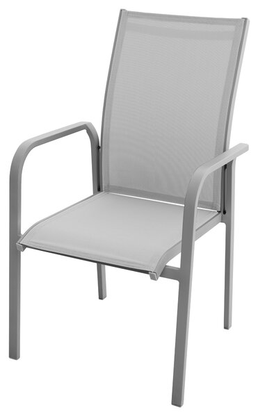 Doppler EXPERT PLUS AVERSA TEAK zahradní sedací souprava 4+2+1 šedá