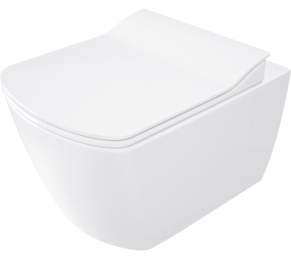 Deante Blur, záchodová WC mísa s funkcí bidetu 525x372x349 mm, bílá lesklá-černá matná, DEA-CDZ_6WNW